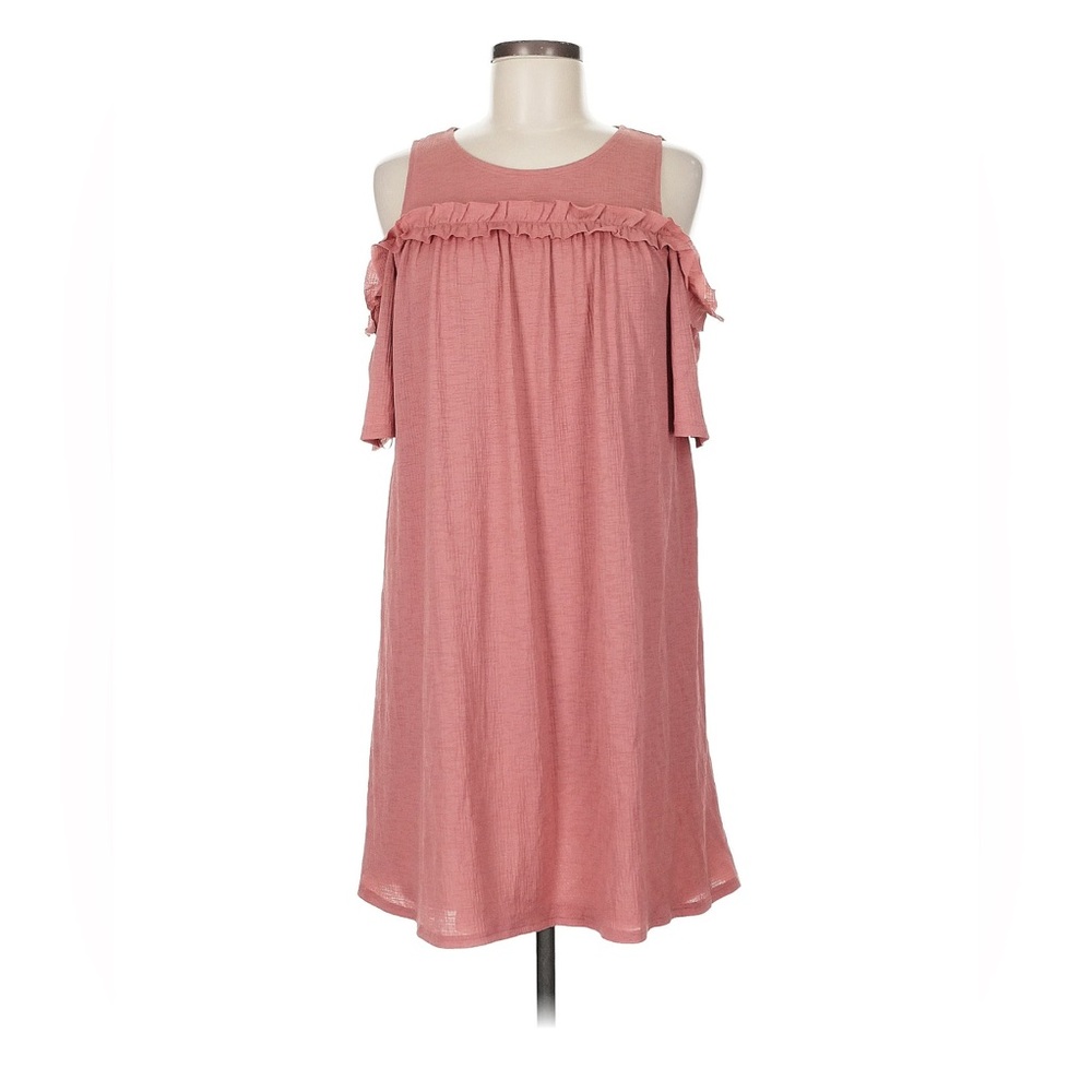 LC Lauren Conrad Cold-Shoulder Beautiful Mauve Size Large Dress